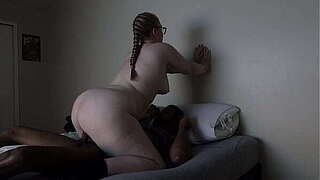 PAWG with spectacles wakes me up for my Dark Jock pt.2