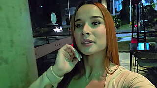 COLOMBIAN Young has risky State SEX with alien in a restaurant bathroom! - Abella Olsen