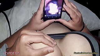 Watching porn tiktoks with my supreme fere and I got excited seeing her giant love bubbles FANTASIAHARDCORESEX
