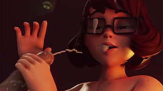 MILF Velma 3D Oral job - Uncensored Manga