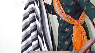 hawt Indian maid sucks ramrod in entire Hindi audio