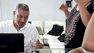 I load my stepmother's meet with cum, this wench likes that I chow her wet crack