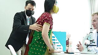 Indian Desi Young lady Drilled by her Large Shlong Physician ( Hindi Drama )